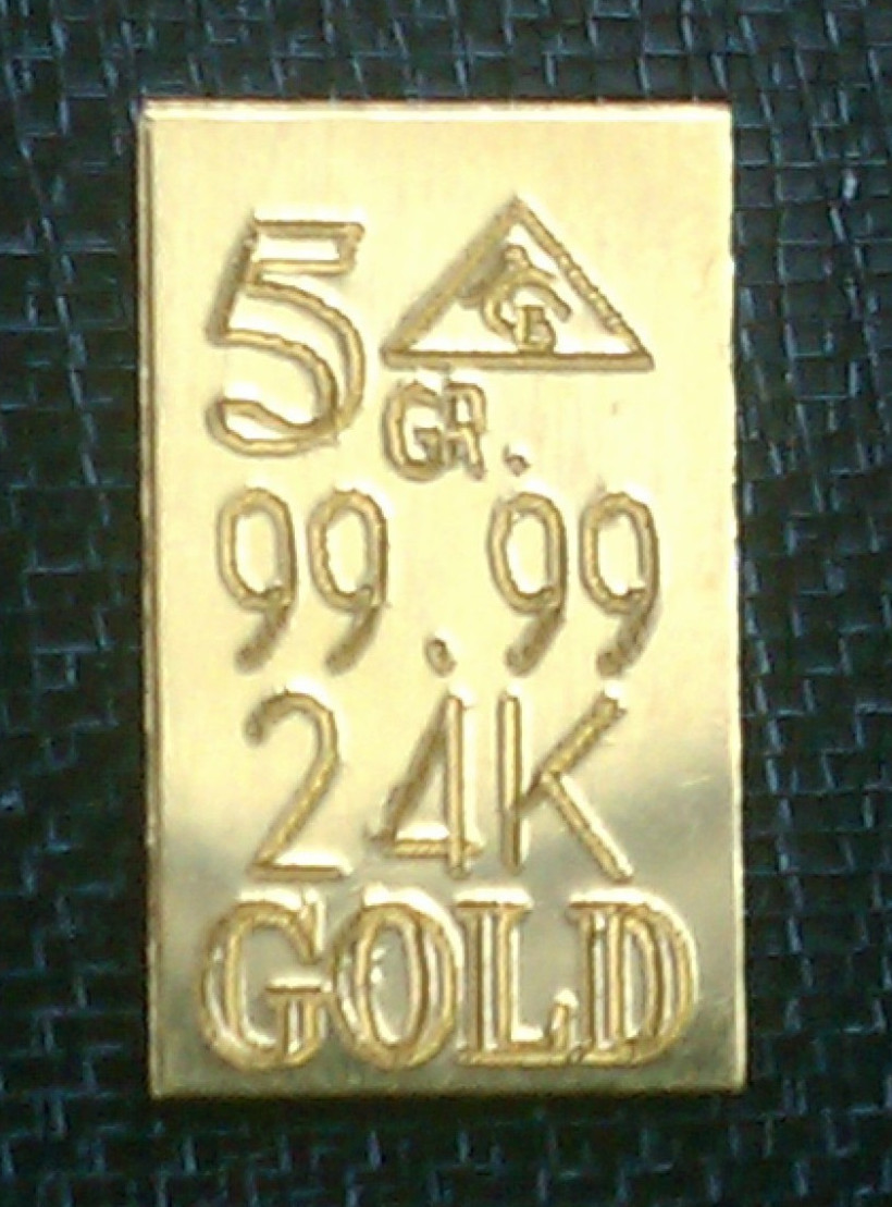 1/3 GRAM SOLID GOLD BAR 24K PURE ACB PREMIUM BULLION 999.9 FINE CERTIFIED, G
