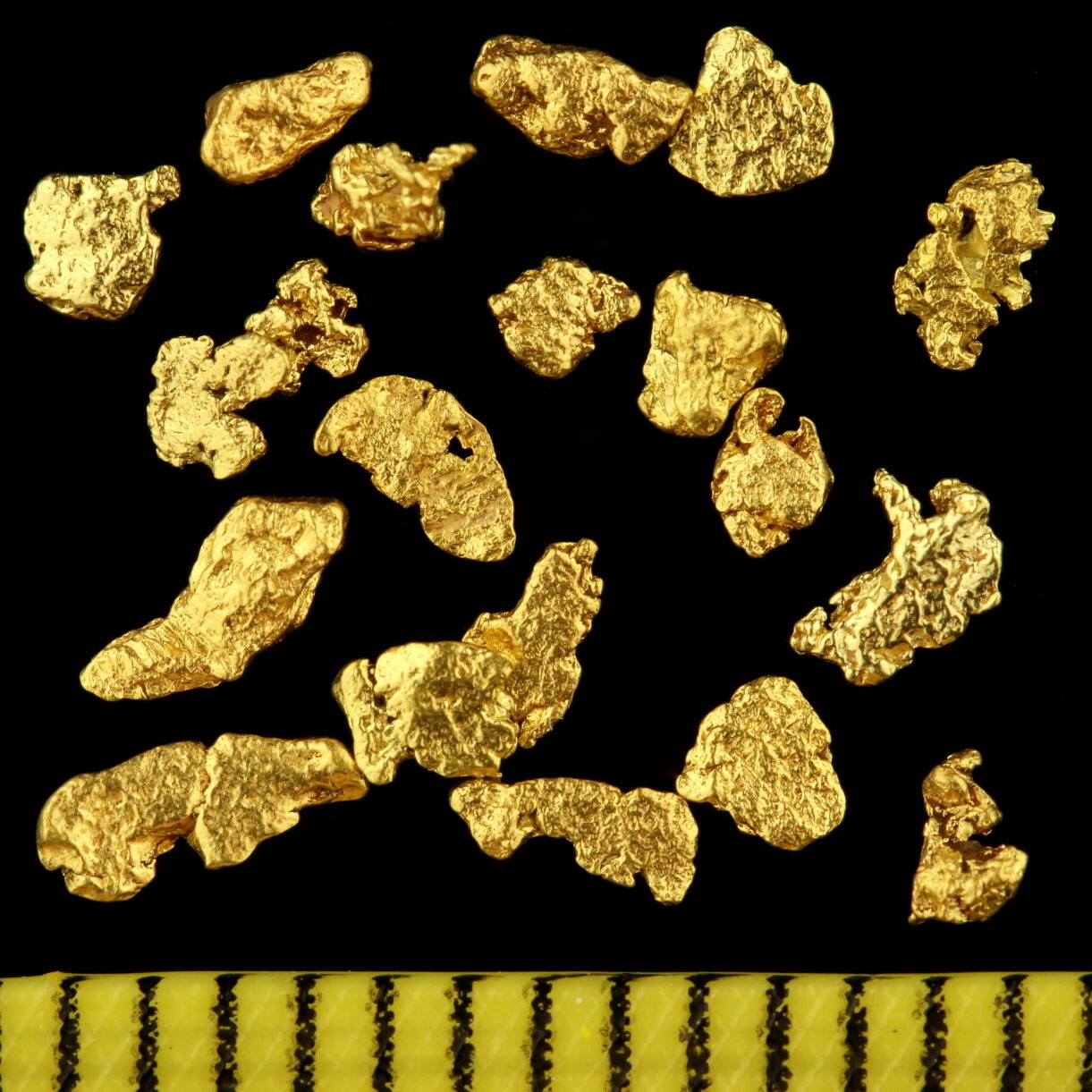 20 Real Gold Nuggets Alaska 2-3mm 20-23 Carat Bullion Coin Jewelry Gift