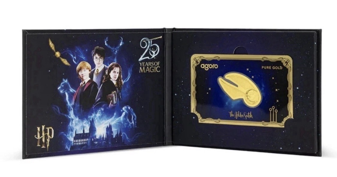 2026 Agoro Niue Harry Potter Golden Snitch 0.1g Gold Proof Coin 1603/2000