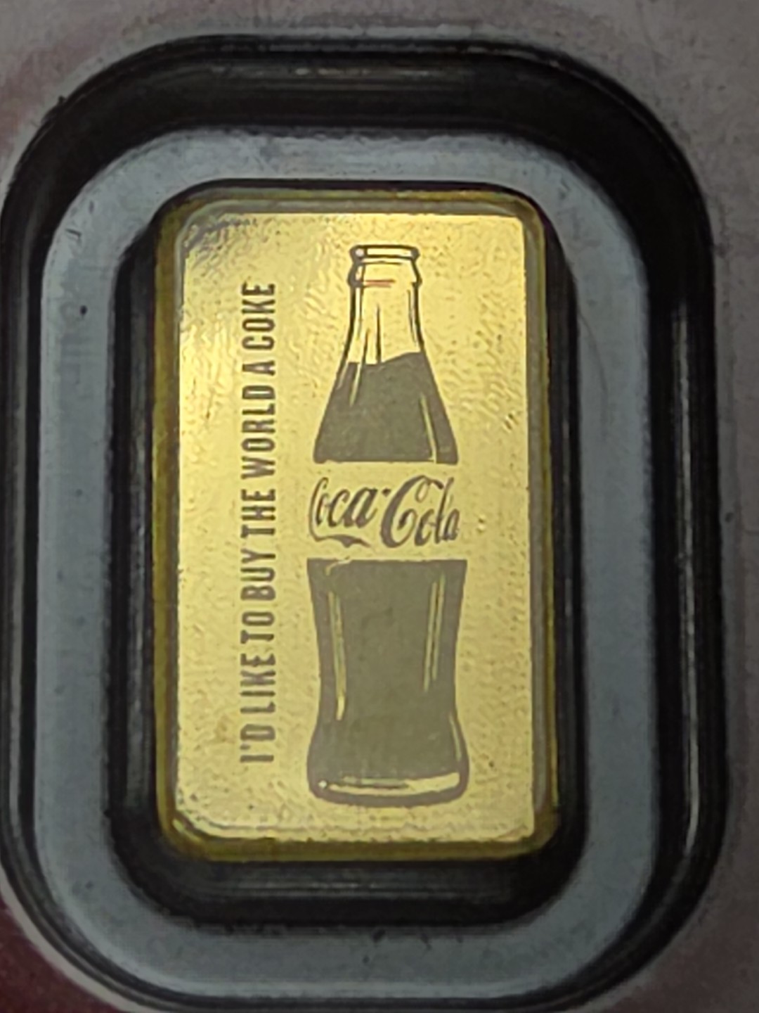 Coca-Cola 1/2 Gram .9999 Pure Gold Bar in Assay Package–Collectible Gold RTC167