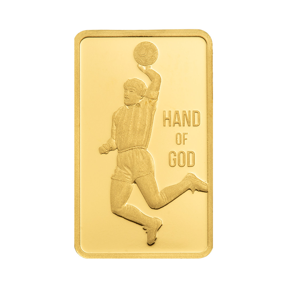 DIEGO MARADONA PAMP SUISSE 1 GRAM .9999 Pure 24karat GOLD Bullion Bar