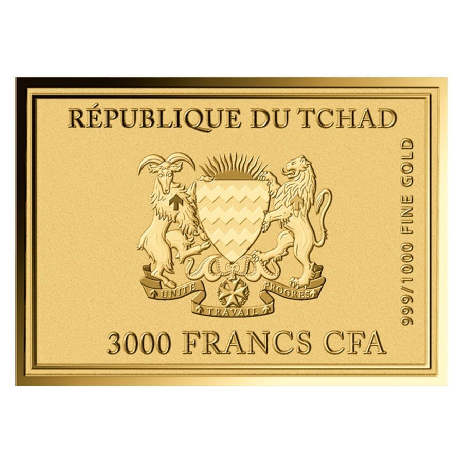 Botticelli Paintings Spring 1/1000 Oz Gold Coin 3000 Francs Chad 2024