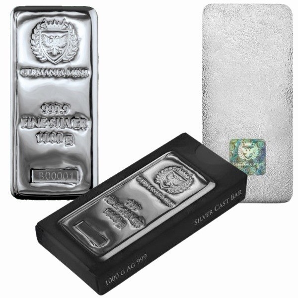 🔥 1 KG SILVER BAR – GERMANY MINT – 999 FINE SILVER – WITH ORIGINAL BOX 🔥