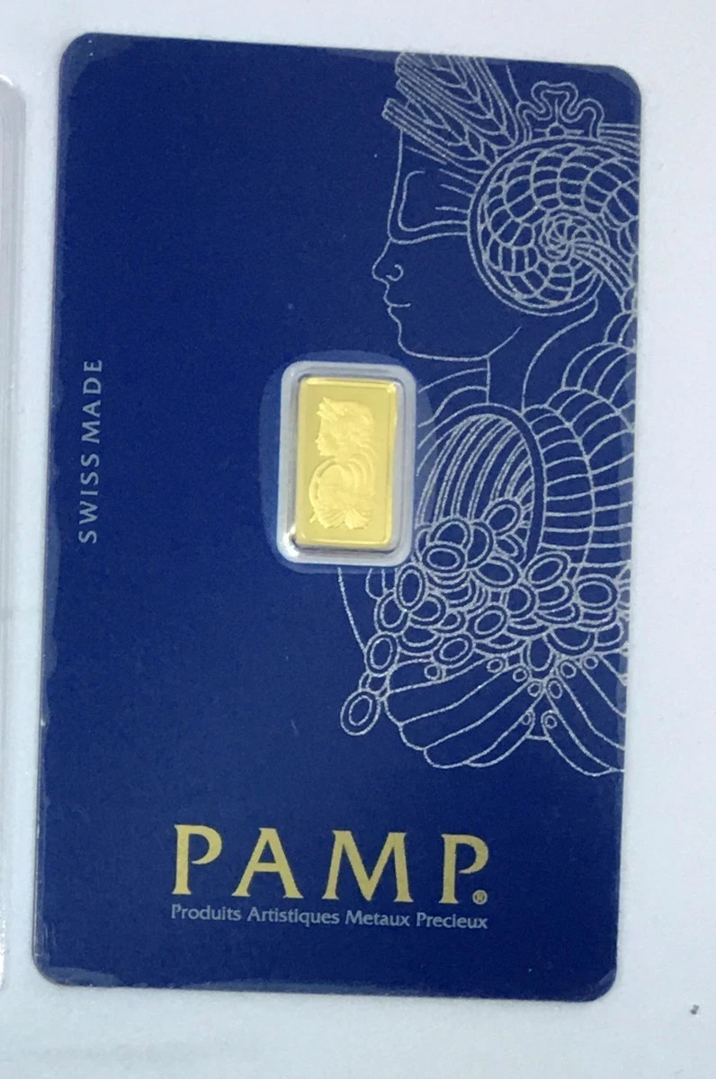 Pamp Suisse 1 gram Gold Bar Lady Fortuna Veriscan® (In Assay)