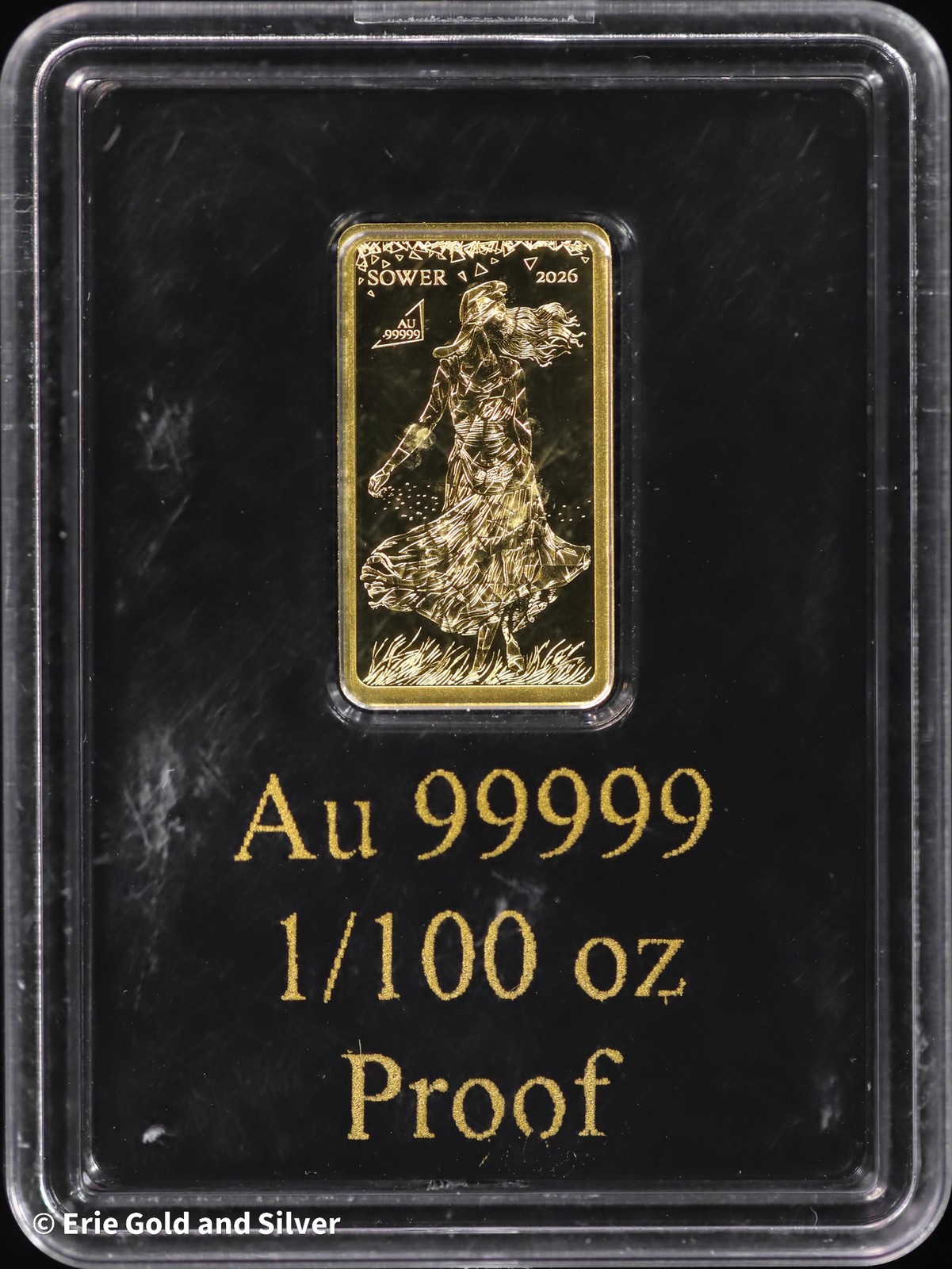 Solomon Islands Sower Proof 1/100th oz Gold Bar