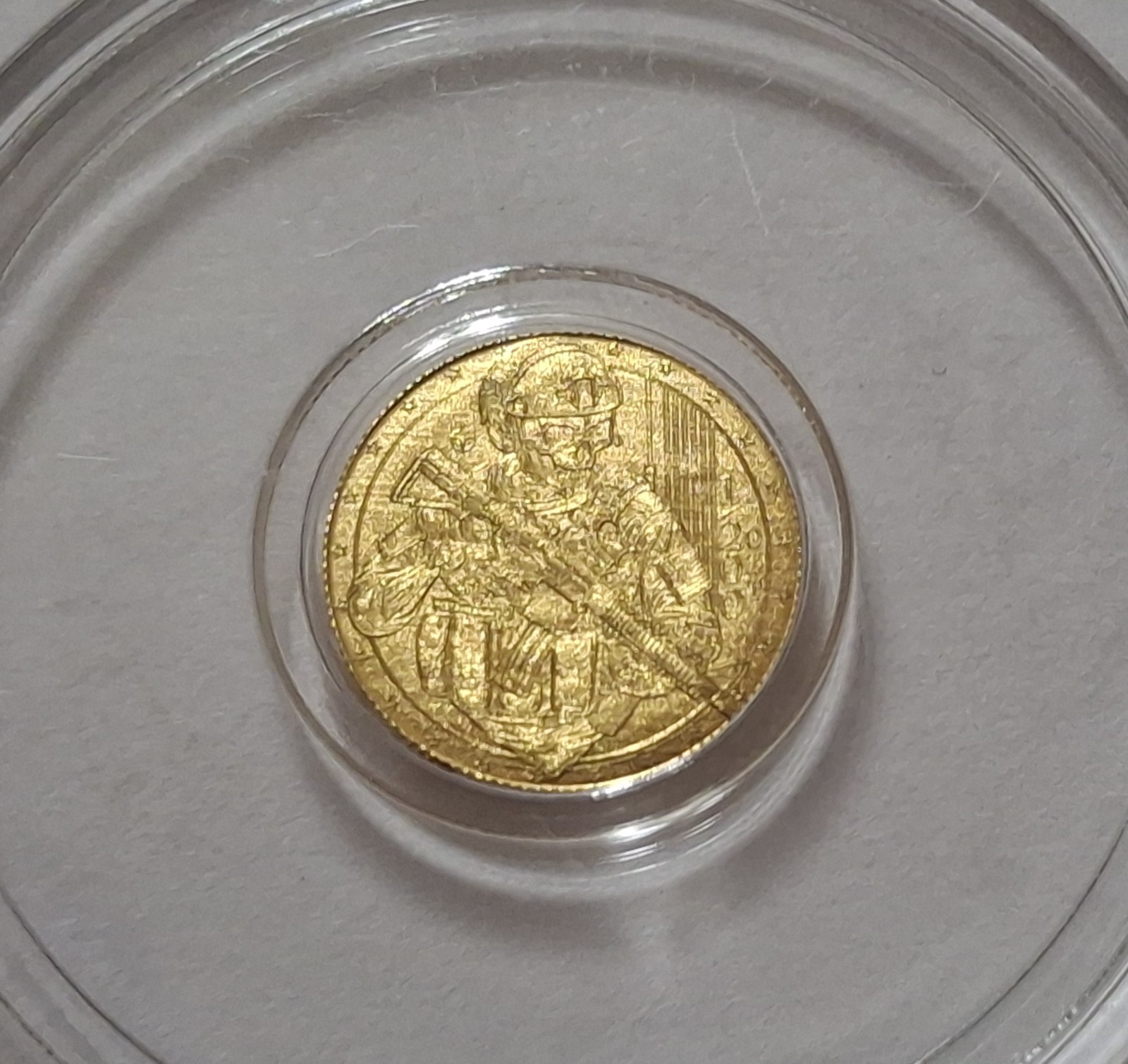 Monarch Metals 1/200oz Gold Tactical Skeleton In Capsule