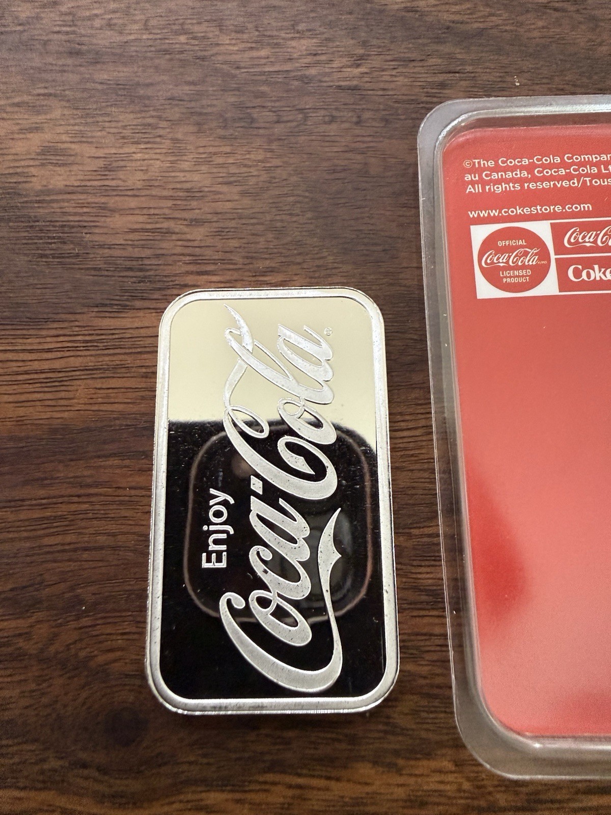 Coca Cola Precious Metal Combo 1/2 Gram Gold In Assay And 1 Oz Silver Matching