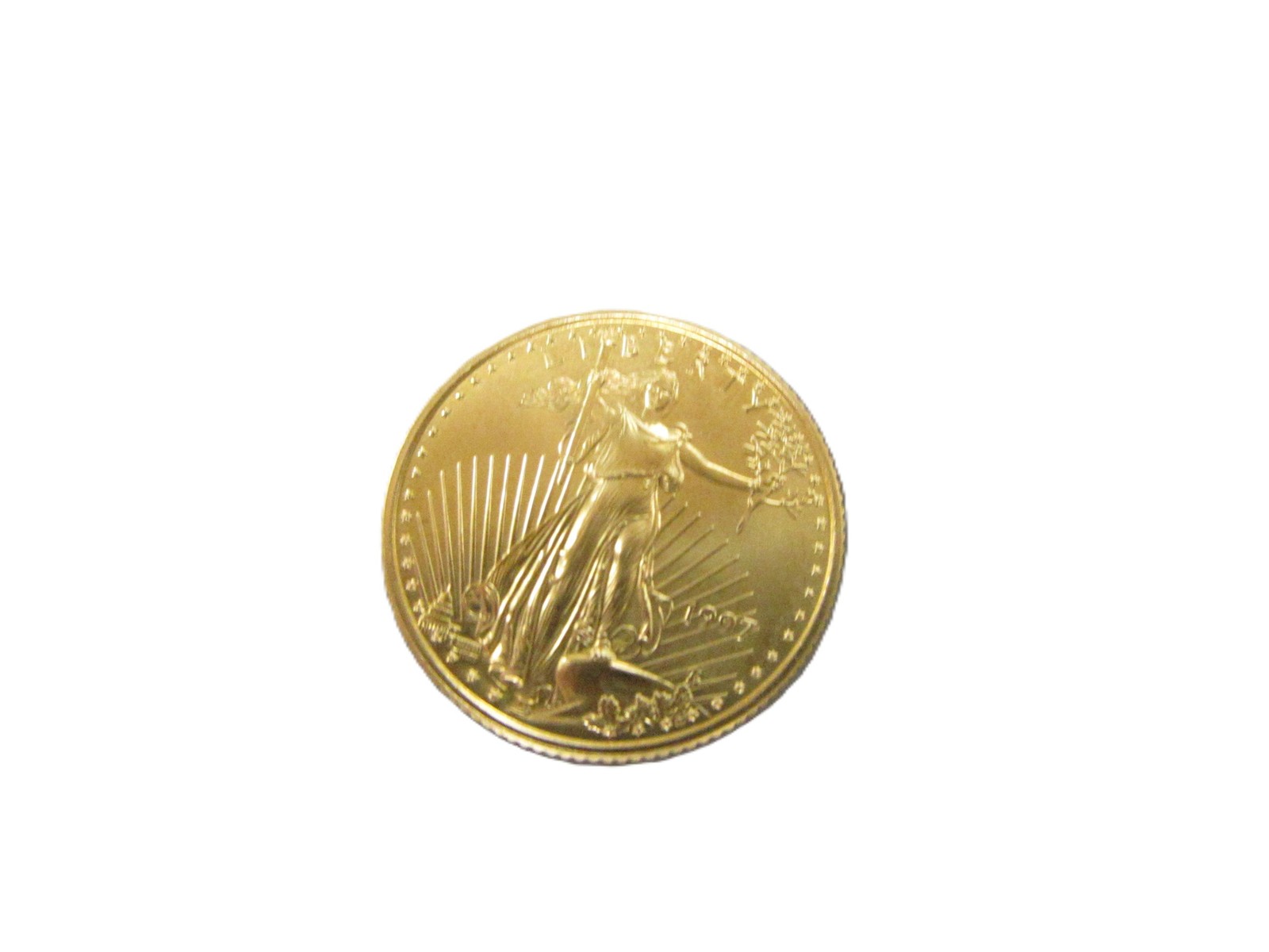 1997 1/4 OZ Fine Gold 22-Karat American Gold Eagle Coin 10 Dollars