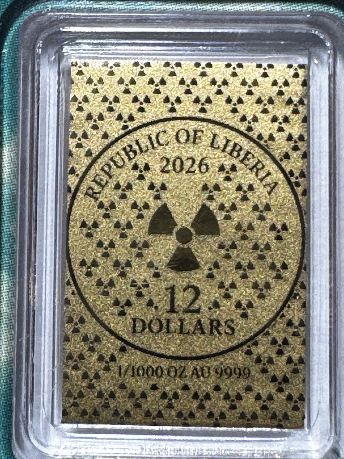 !!Gold!! 1/1000th Oz Gold Bar 2026 Republic Of Liberia Mintage 9,999
