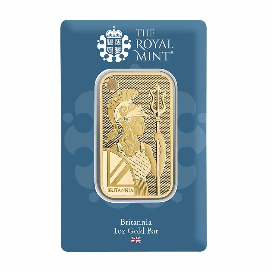 1 oz Gold Bar – The Royal Mint Britannia (New Assay)