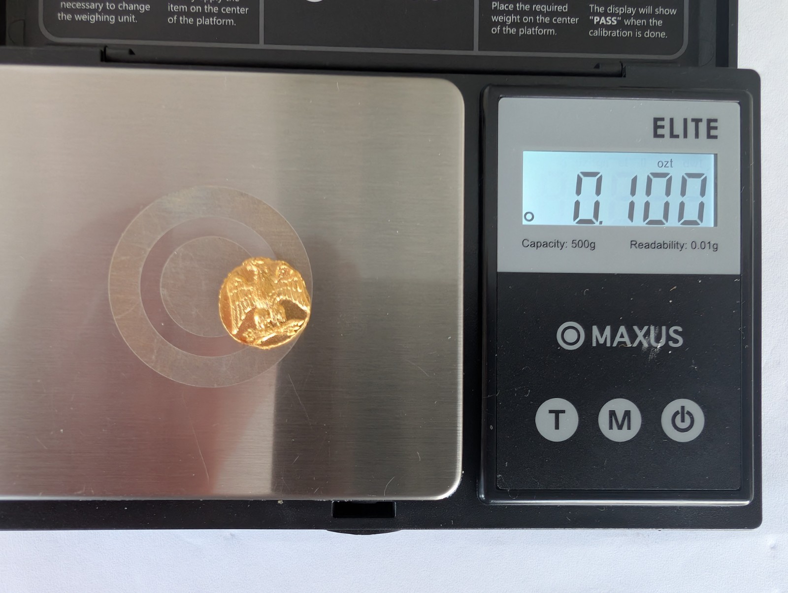 Mutiny Eagle 1/10 Oz .999 Fine Gold Poured Round By Mutiny Metals