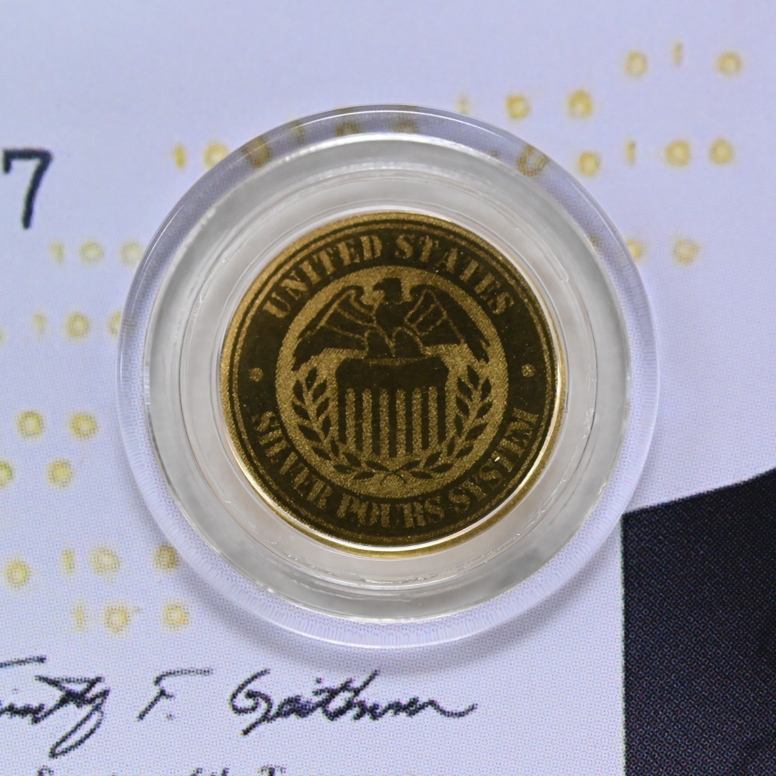 2026 Liberia Trump 250th Ann. 1/1000-oz .9999 Gold in Card Cert #7054 (slx5370)