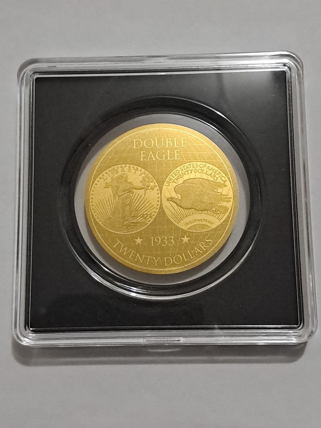 Chad 1/200 oz Gold Coin Foil Tribute of 1933 $20 Double Eagle Coin