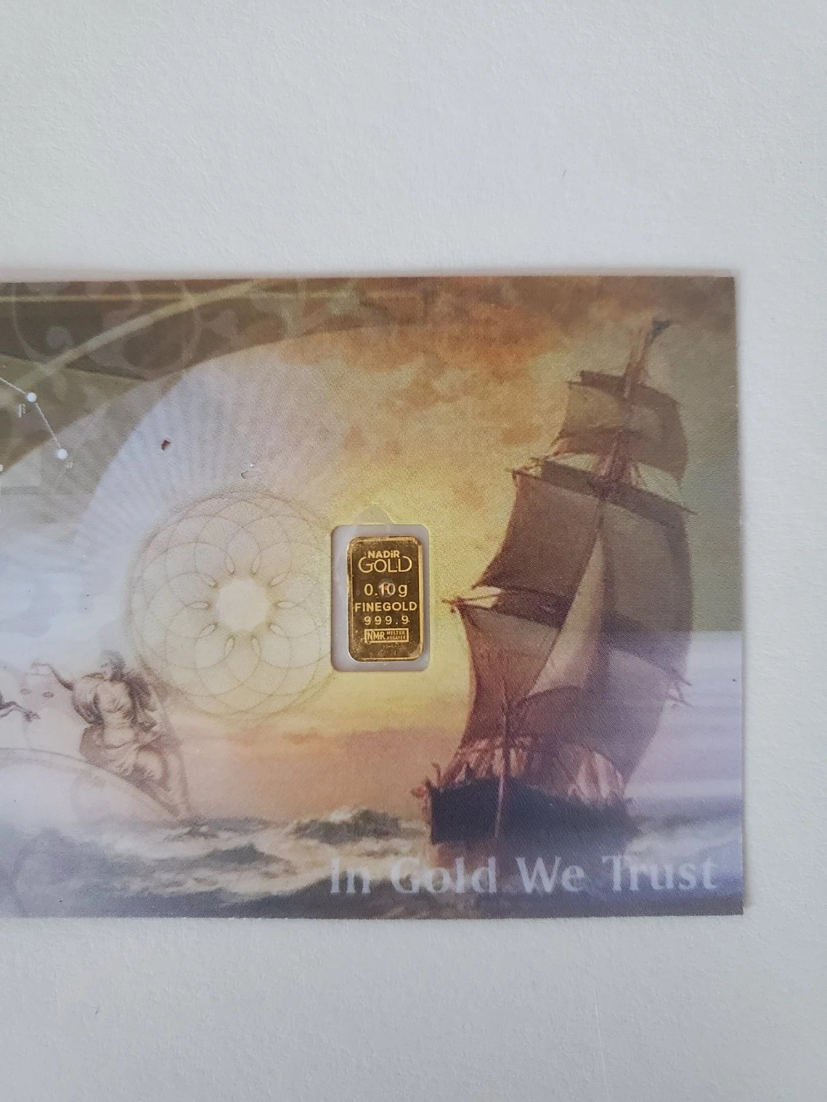1/10 gram Nadir gold bar 999.9 fineness Cashgold karatpay