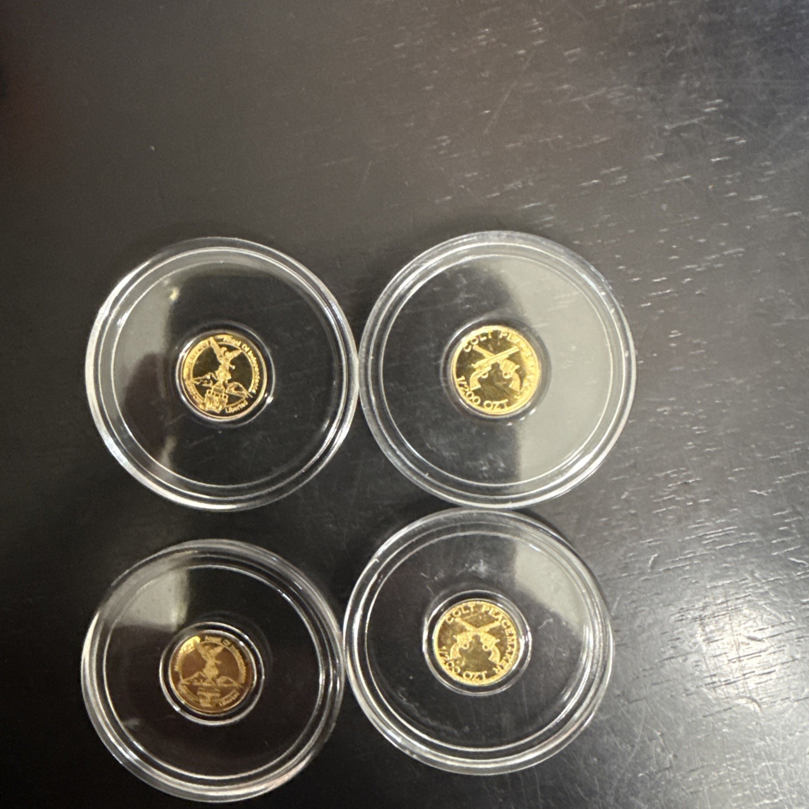 4- 1/200 Ounce Gold Rounds TJ’s C&C Limited Edition