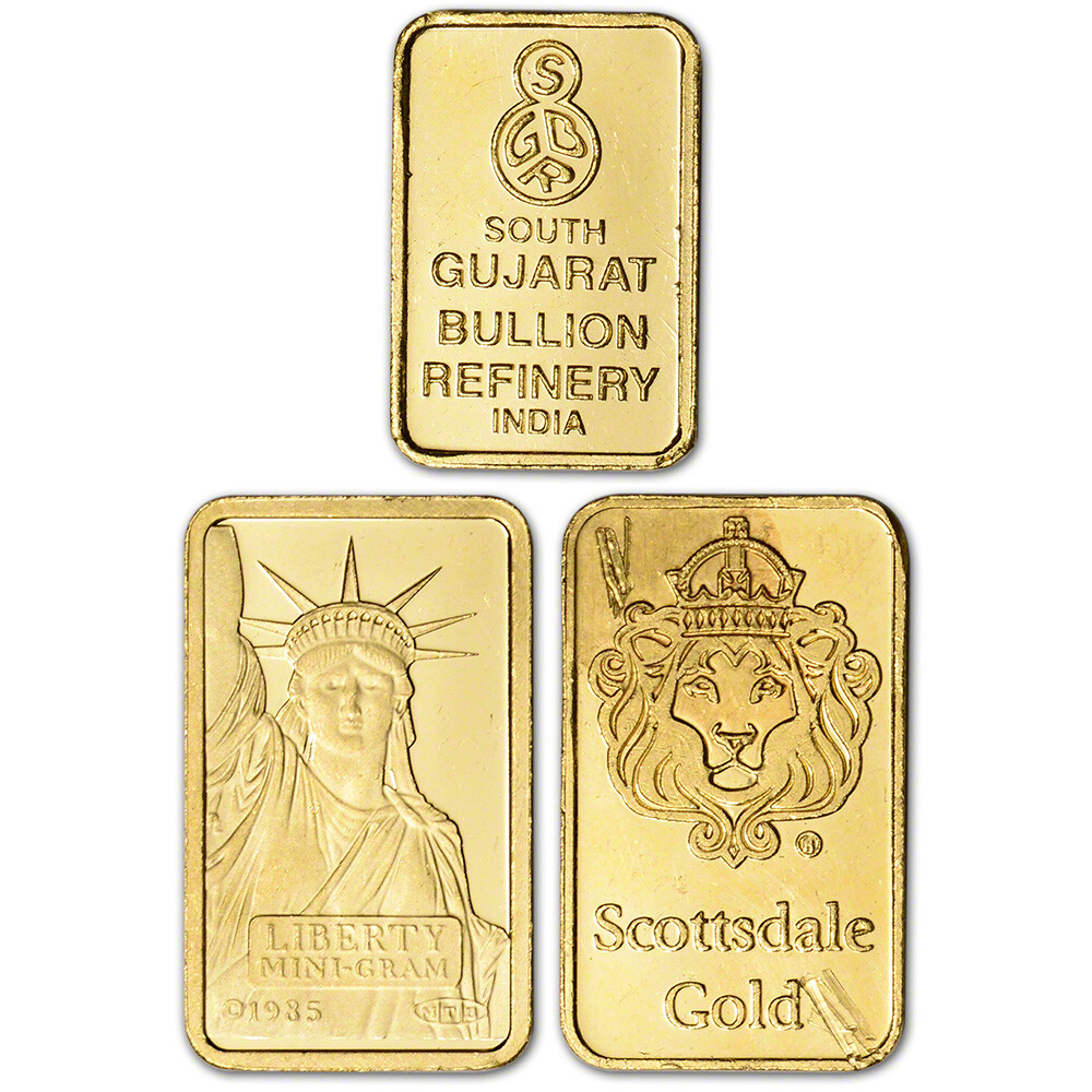 2 gram Gold Bar – Random Brand – Secondary Market – 999.9 Fine