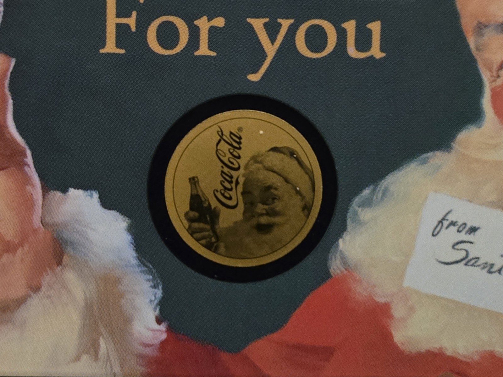 1/1000 oz Coca Cola Santa Christmas 2023 (In Card)