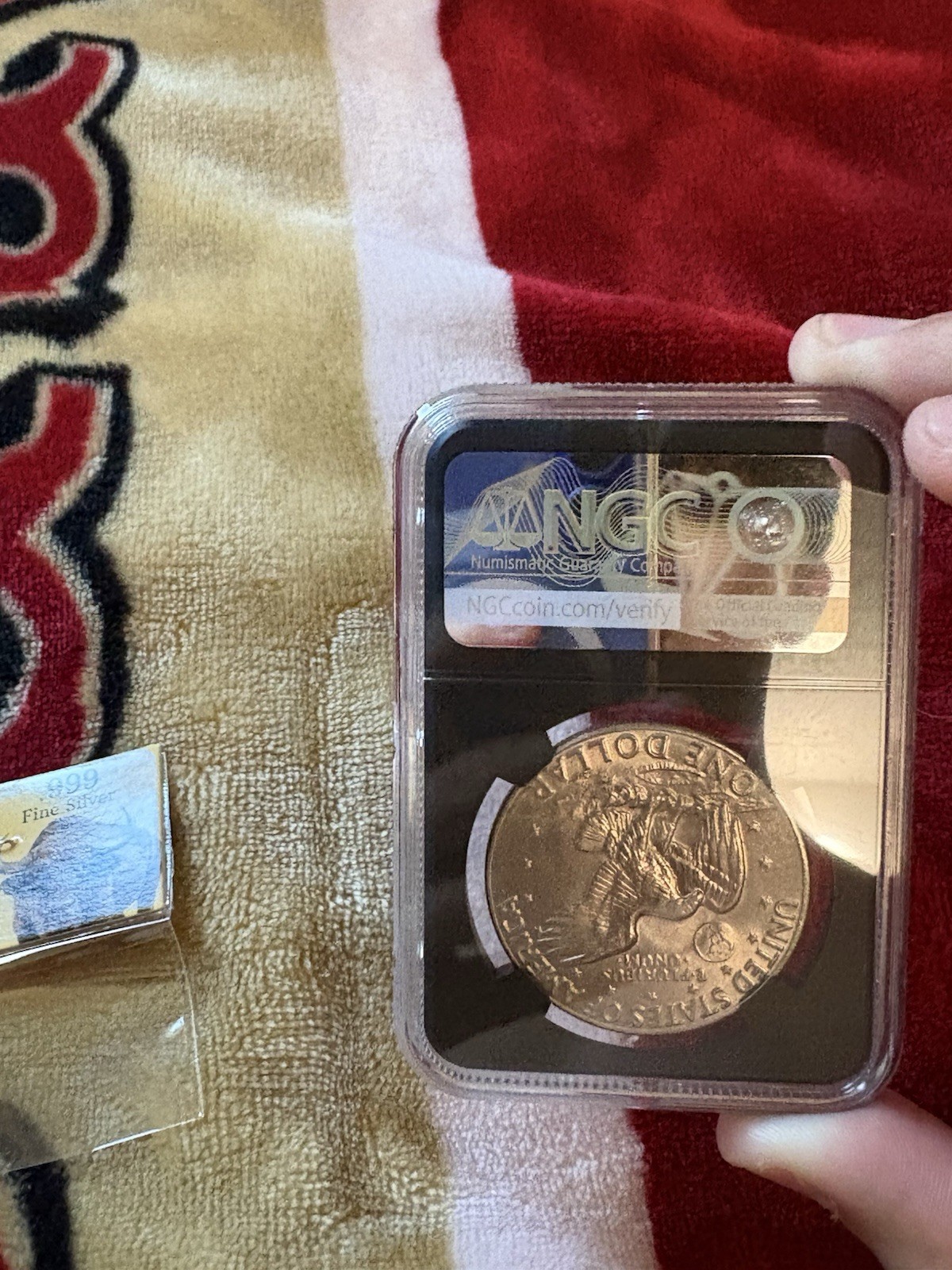 24k Gold Coins / .999 Pure Silver Bars Bullion + 1974 Eisenhower $1 GRADED