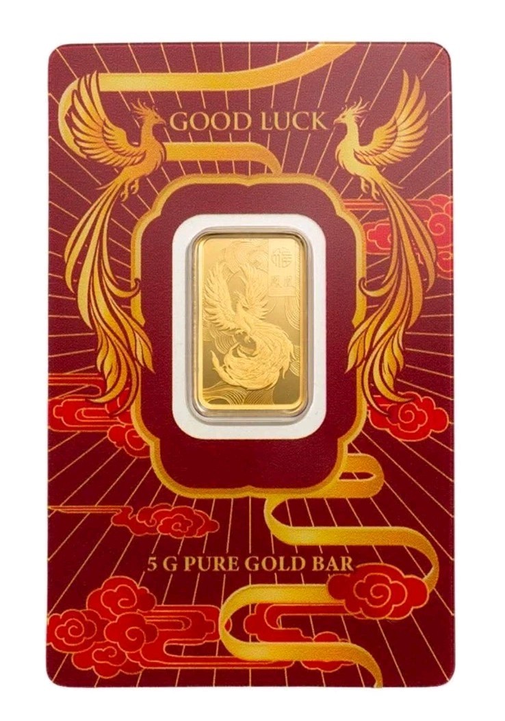 Good Luck Phoenix 5 Gram Gold – PAMP Suisse – NEW RELEASE!!