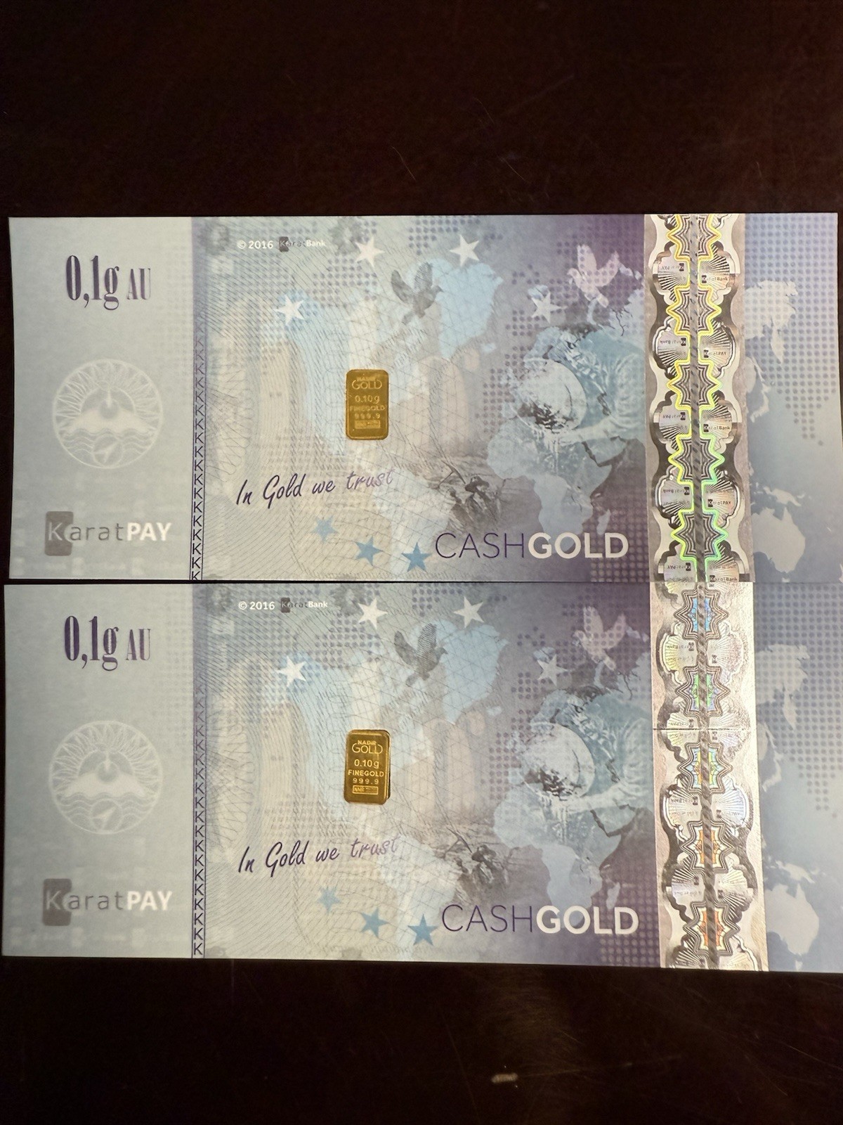 2-Karat Pays Cash Gold 0.1 Gram .9999 Gold Bar
