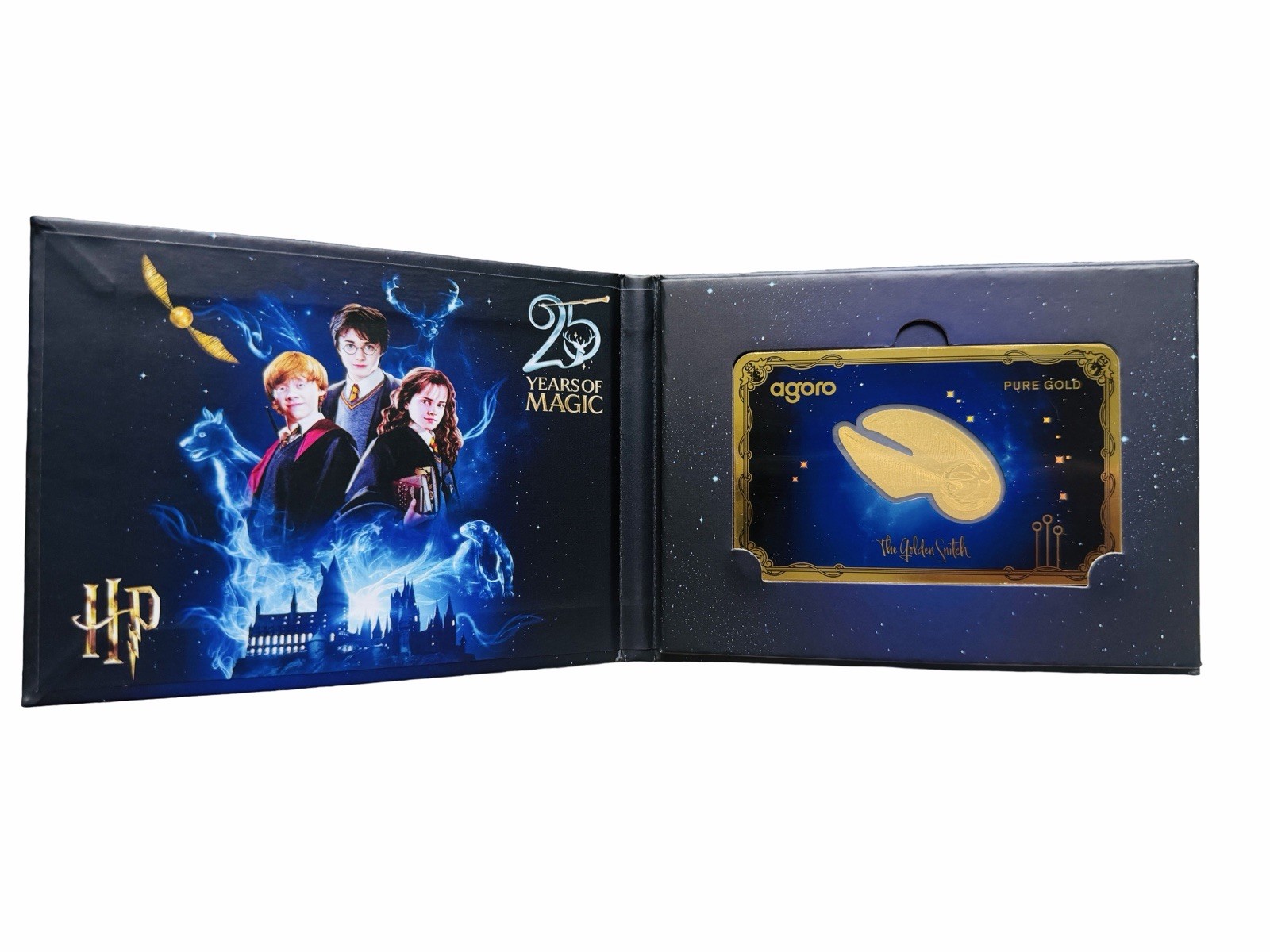 Harry Potter Golden Snitch 0.1g Pure Gold Agoro 25 Years Anniversary