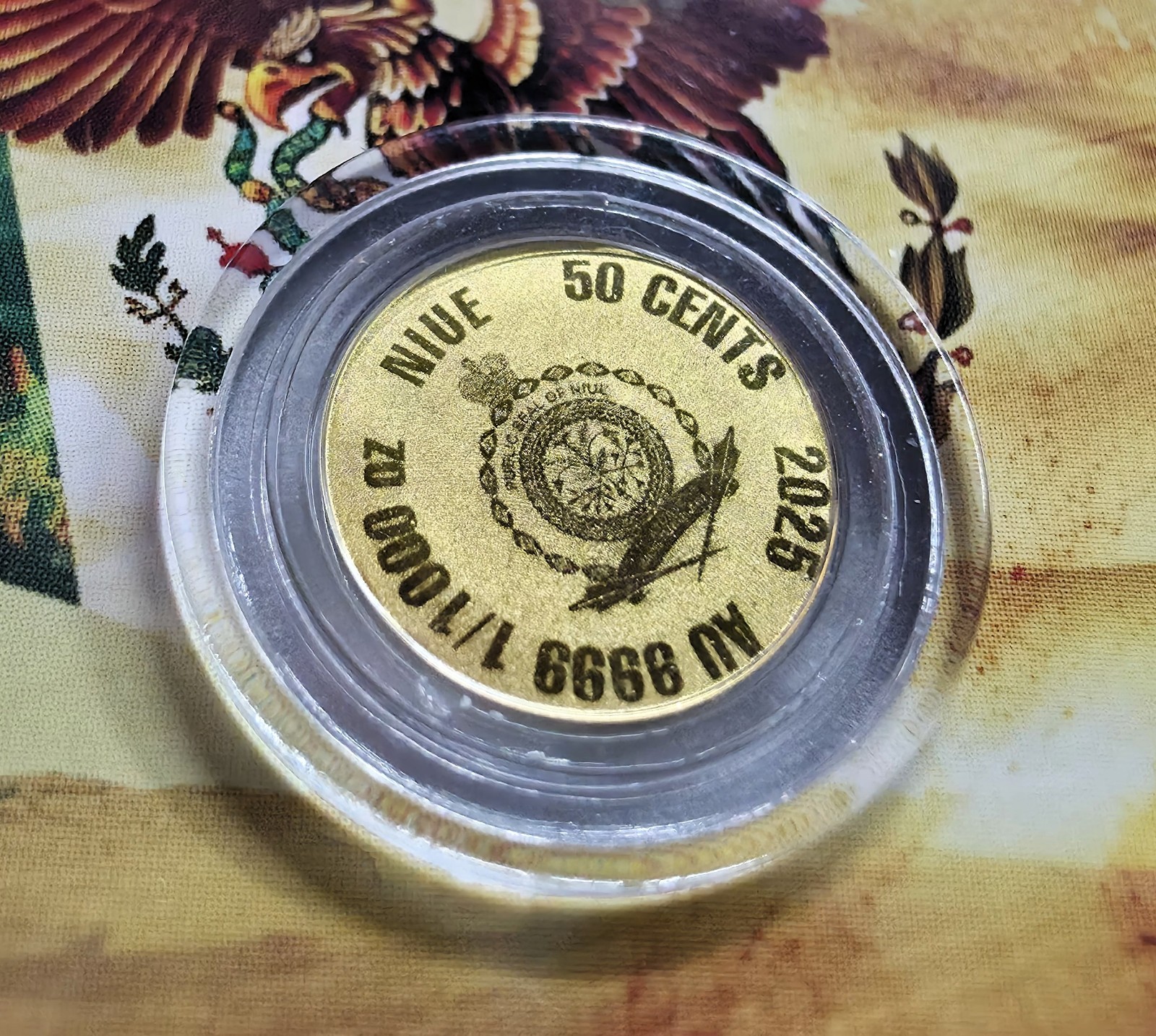 2026 Niue Mexican Libertad 1/1000 oz Gold Coincard – Ultra Rare Fractional Gold