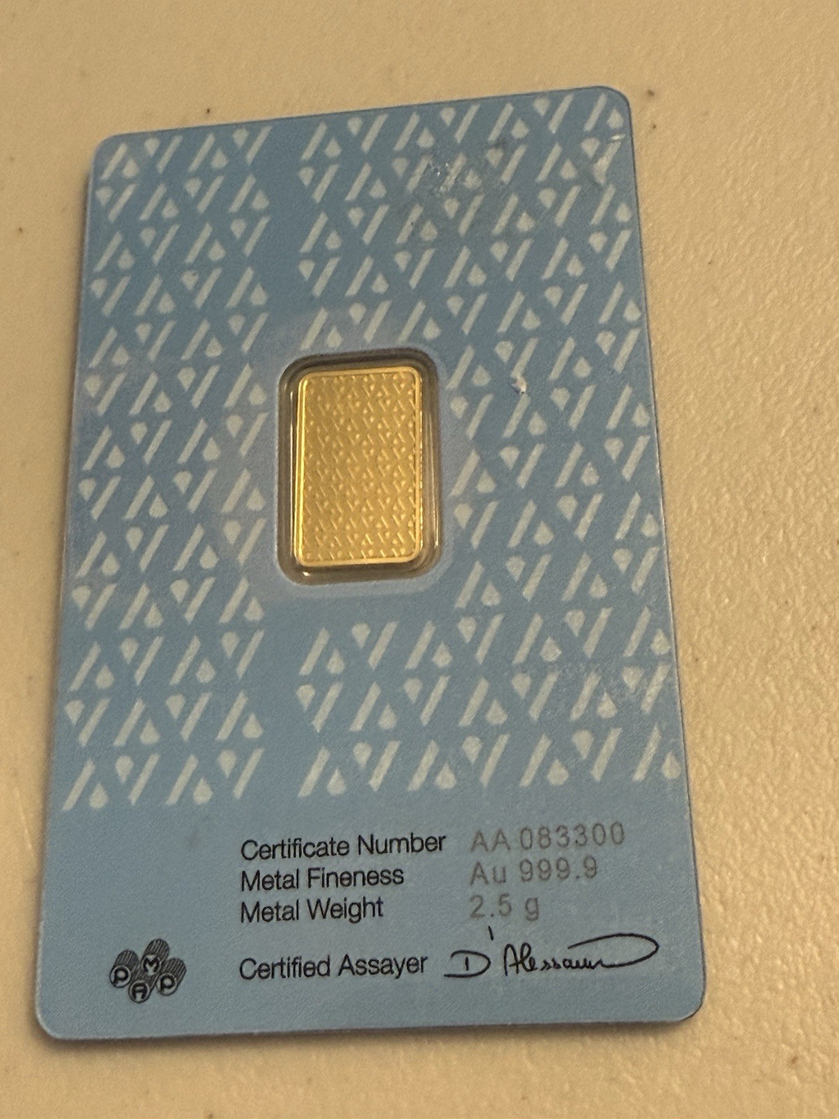 2.5 gram Gold Bar – Acre (In Assay)