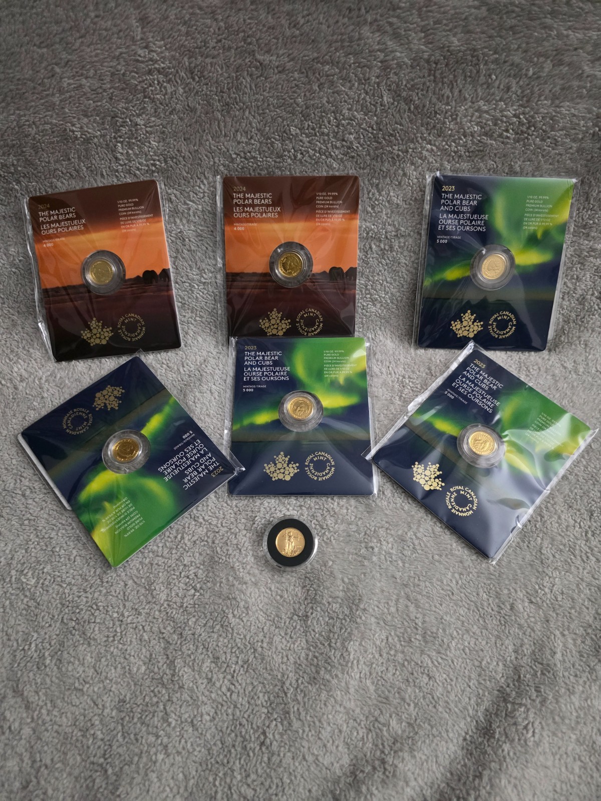1/10th oz gold coins