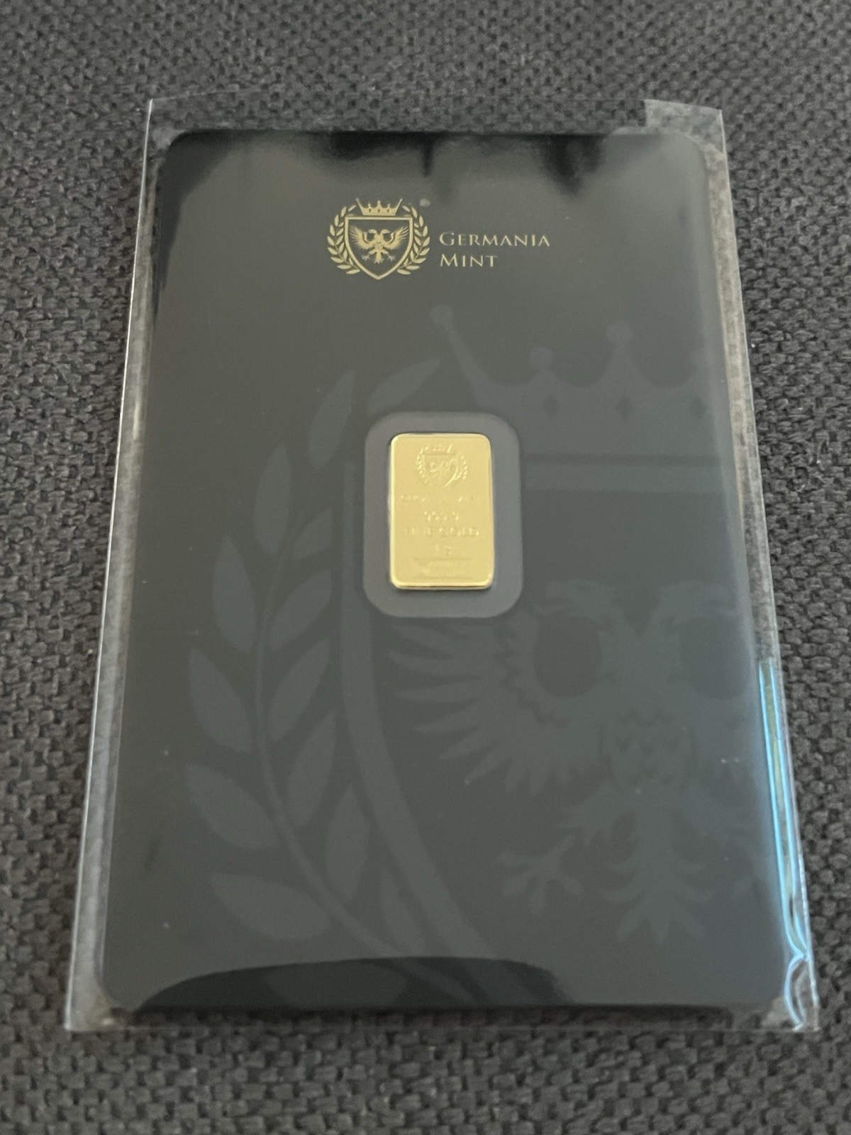 2026 1g .9999 Fine Gold Bar By Germania Mint – Double Bagged! Certified – Mint!