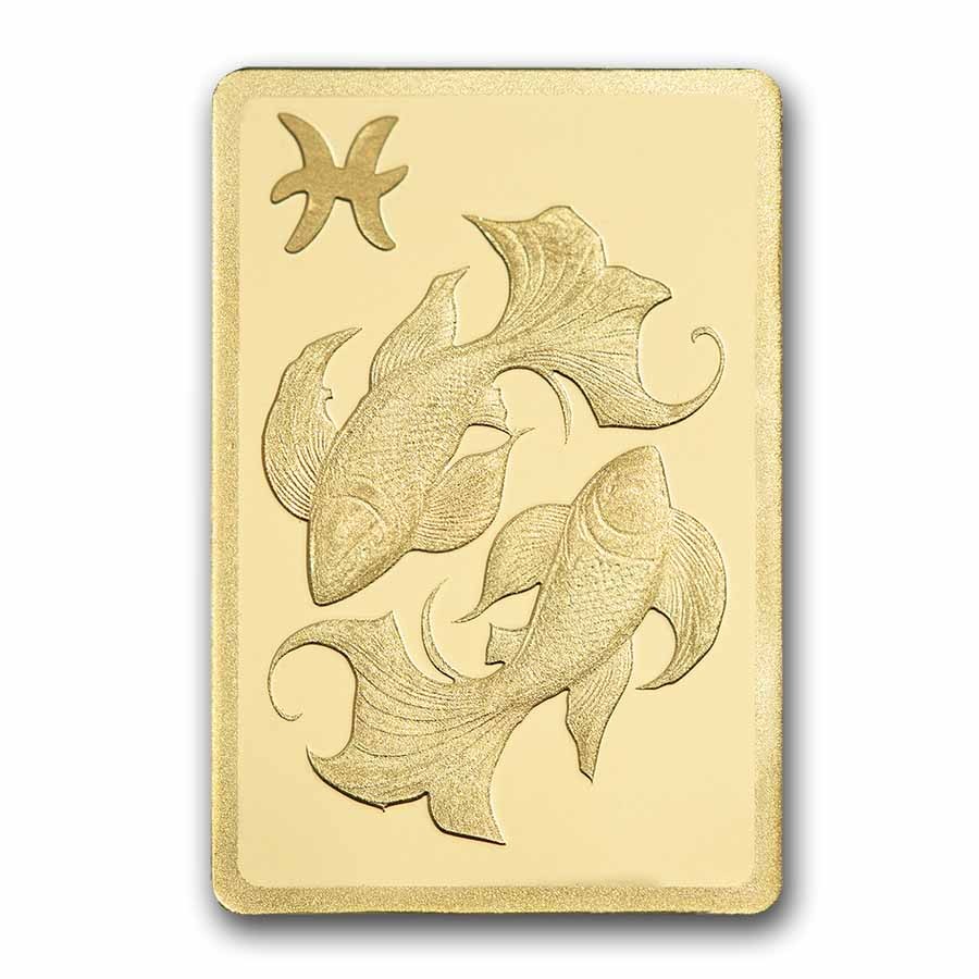 1/2 gram Gold Bar – PAMP Suisse Zodiacs: Pisces