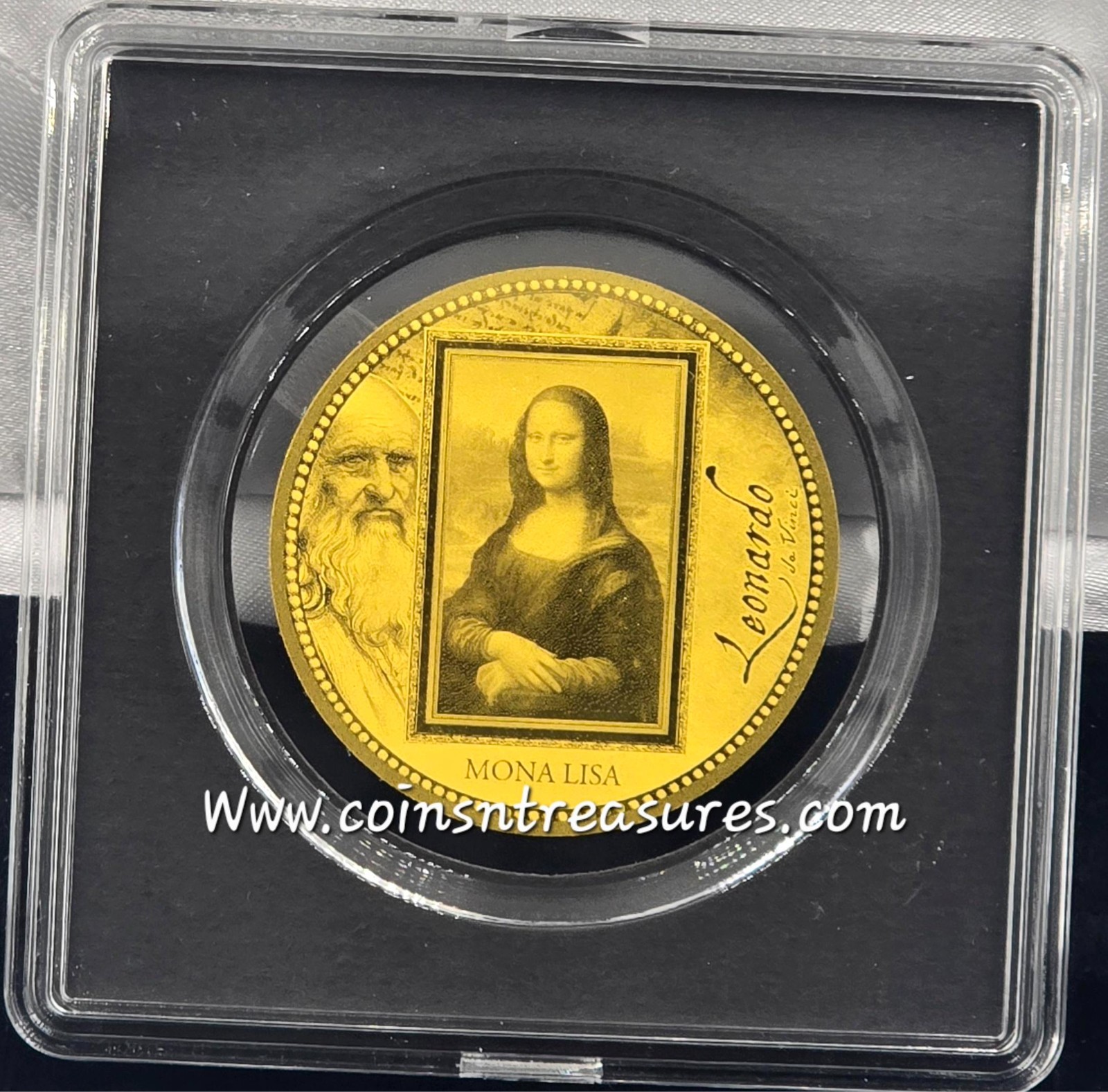 Da Vinci Mona Lisa 1/200 Oz Gold .999 coin