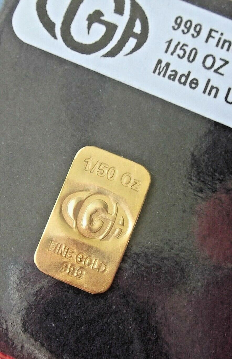 GOLD 1 /5Oth OUNCE OZ BAR 24K CGA SOLID PREMIUM BULLION 999.9 FINE INGOT