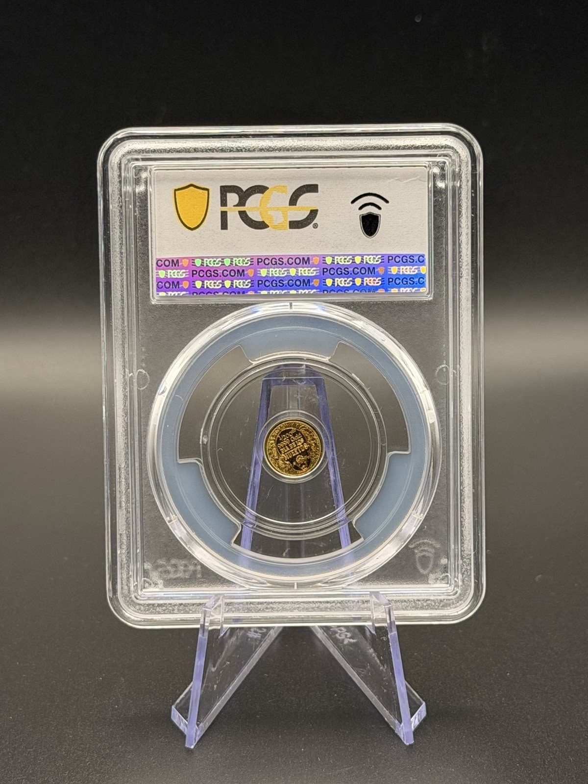PCGS MS69 Day of the Dead Rose Skull 1/200 oz .9999 Gold Round No Date