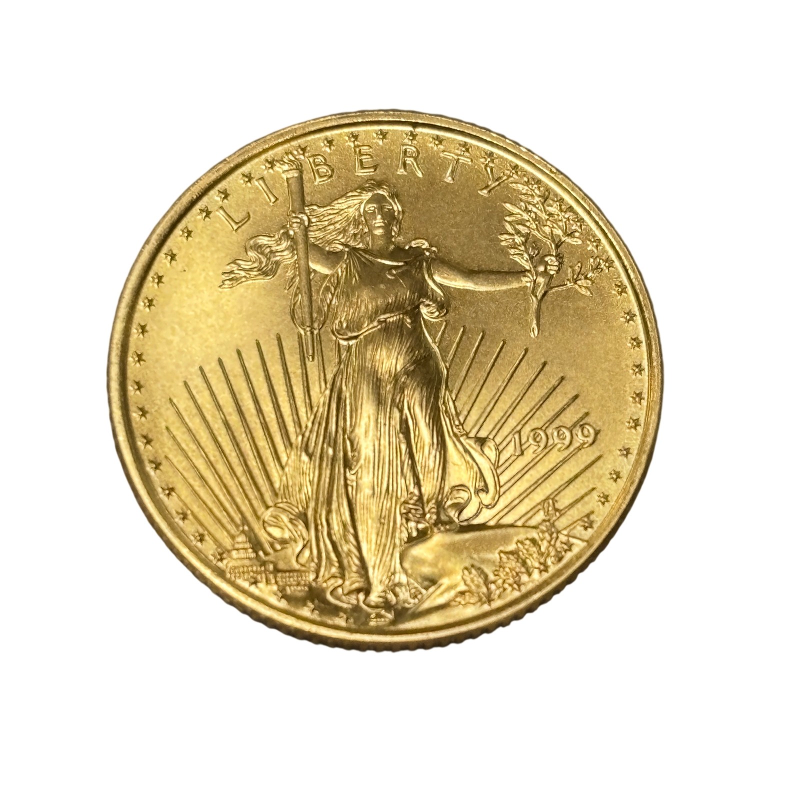 1999 1/4 Ounce Fine Gold 10 Dollars 22-Karat American Eagle Coin – 8021