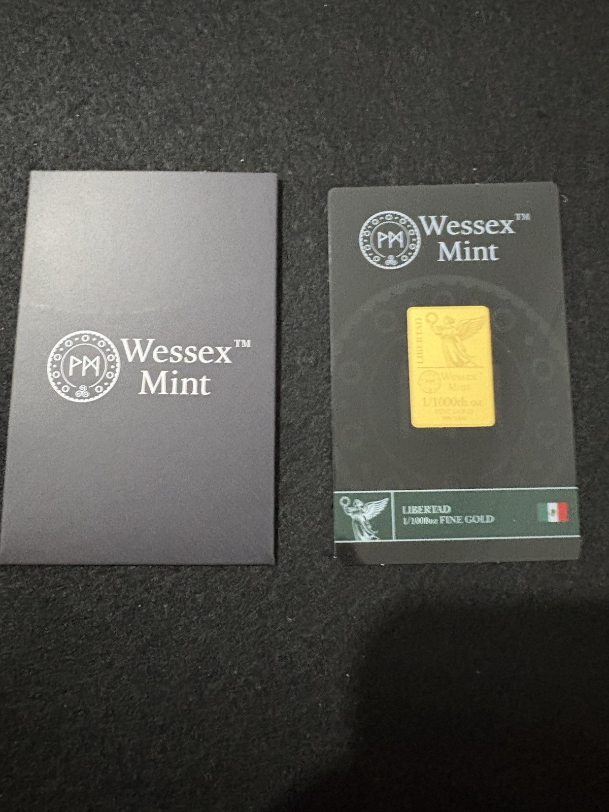 Wessex Mint 1-1000 Gold Libertad 999.9 Fine Gold
