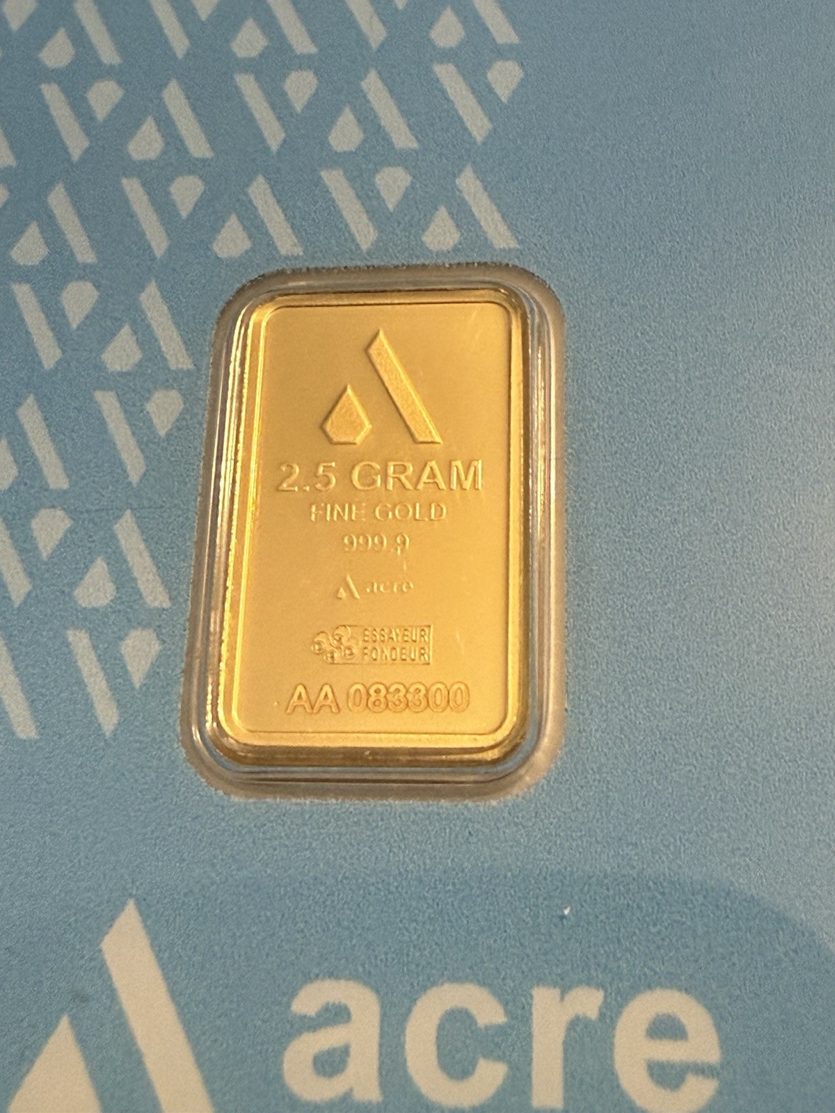 2.5 gram Gold Bar – Acre (In Assay)