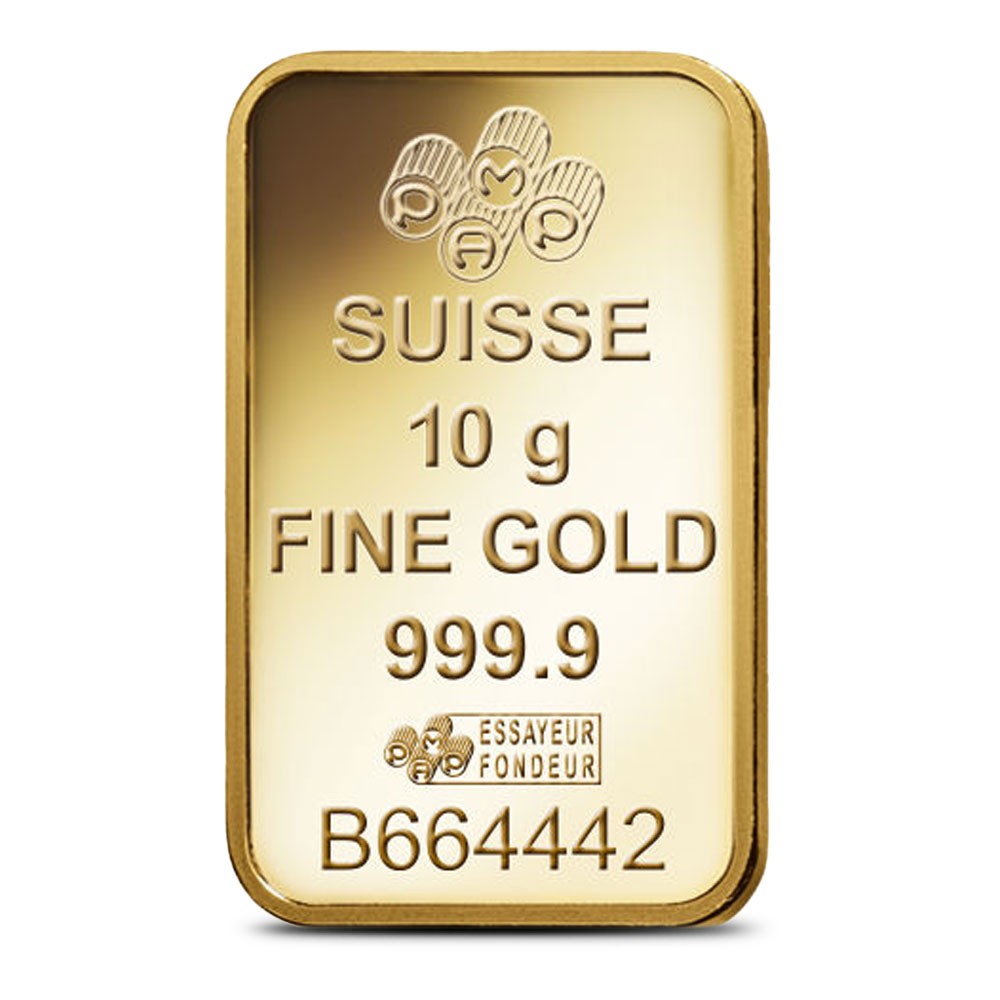 10 Gram PAMP Suisse Fortuna Veriscan Gold Bar (New w/ Assay)