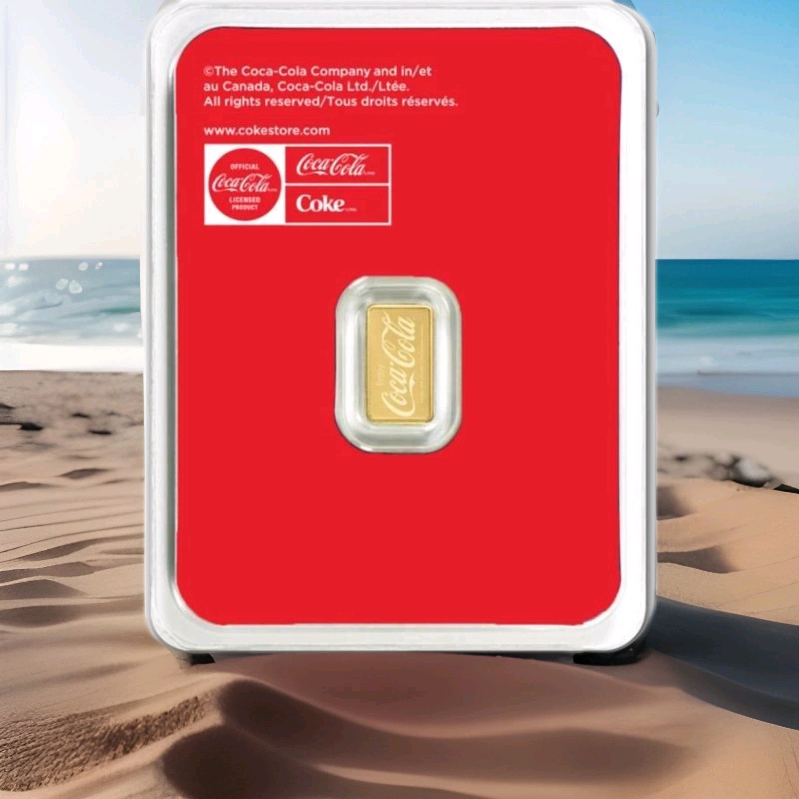 2024 Coca-Cola® Classic 0.5g – 99.99% Pure Gold Bar in TEP