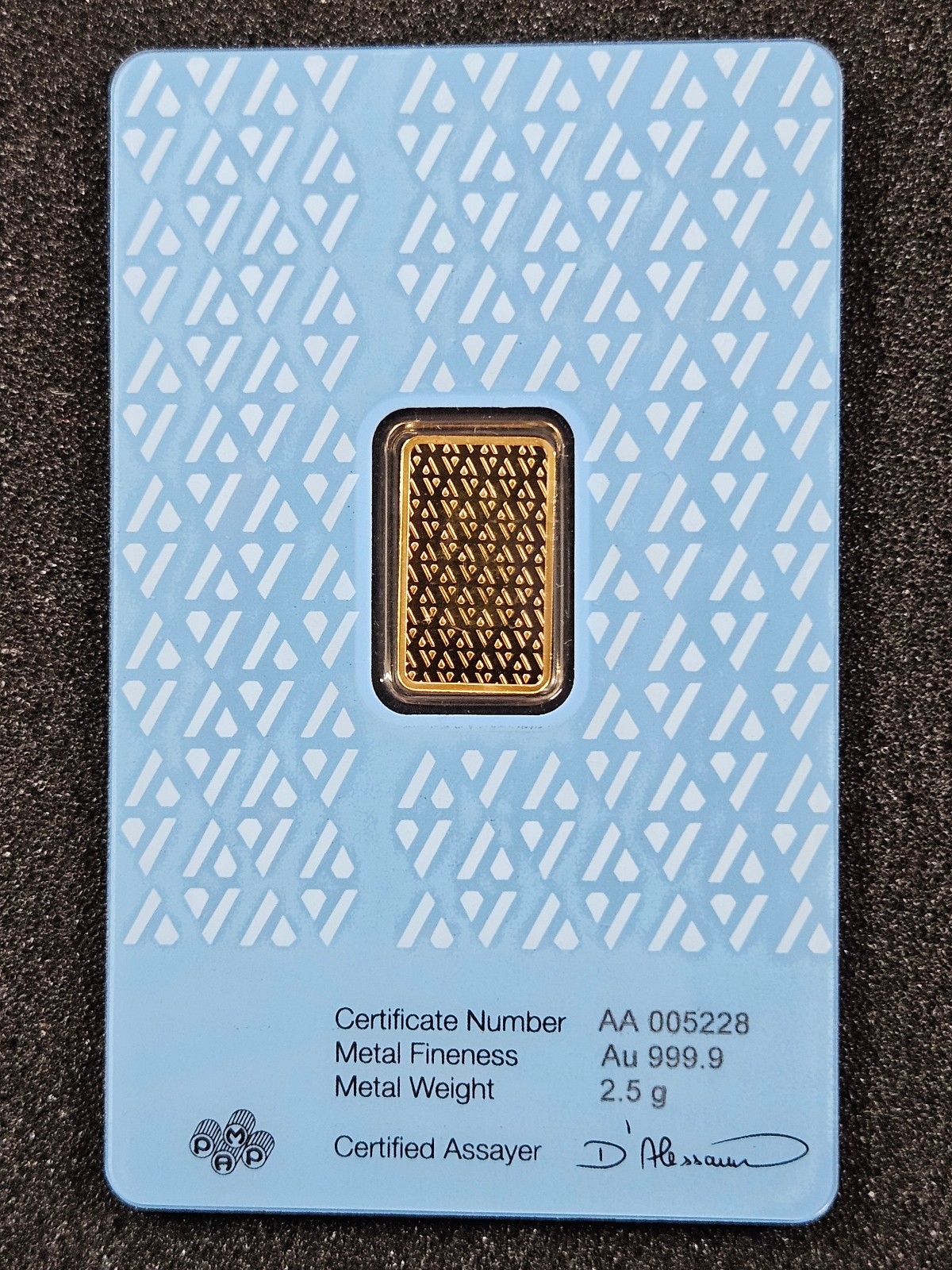 🌟 2.5 g Limited Edition Pamp Suisse Acre .9999 Gold Swiss BAR SEALED