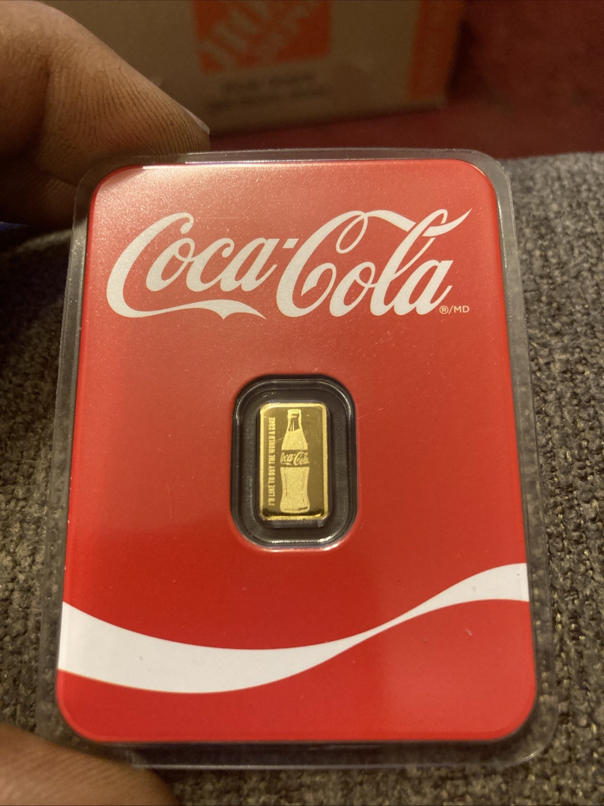Coca-Cola Offical Brand Gold Bar 1/2 Gram .9999 Pure Gold 🔥🔥🔥