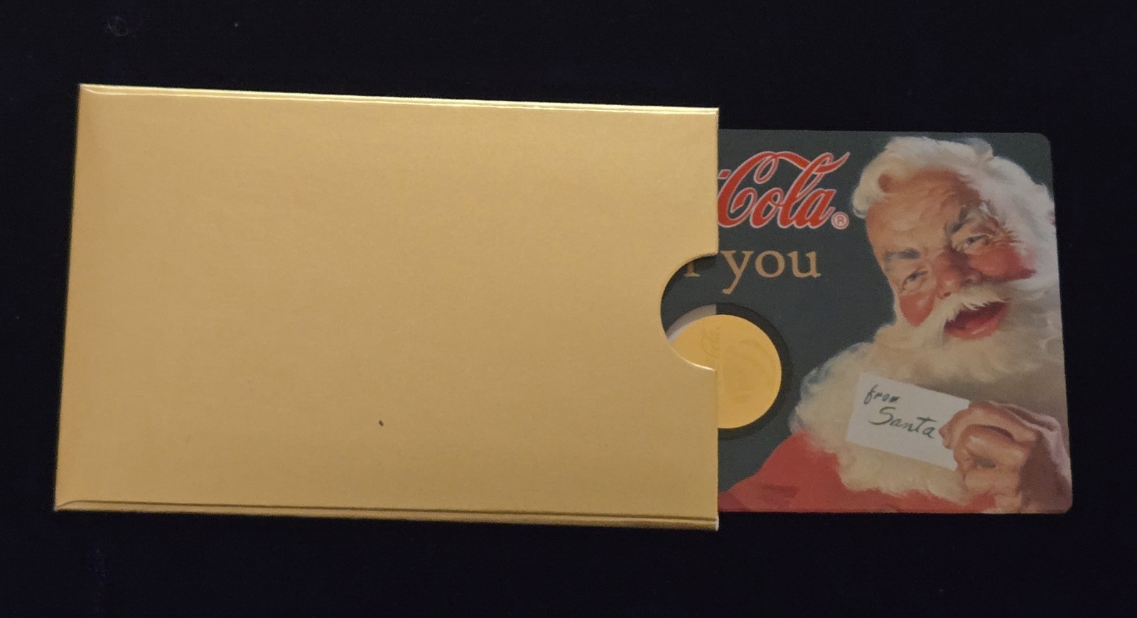 1/1000 oz Coca Cola Santa Christmas 2023 (In Card)