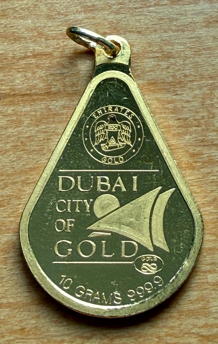 Dubai City of Gold 10 gram 0.9999 Gold Dubai Shopping Festival 1987 I Love Dubai