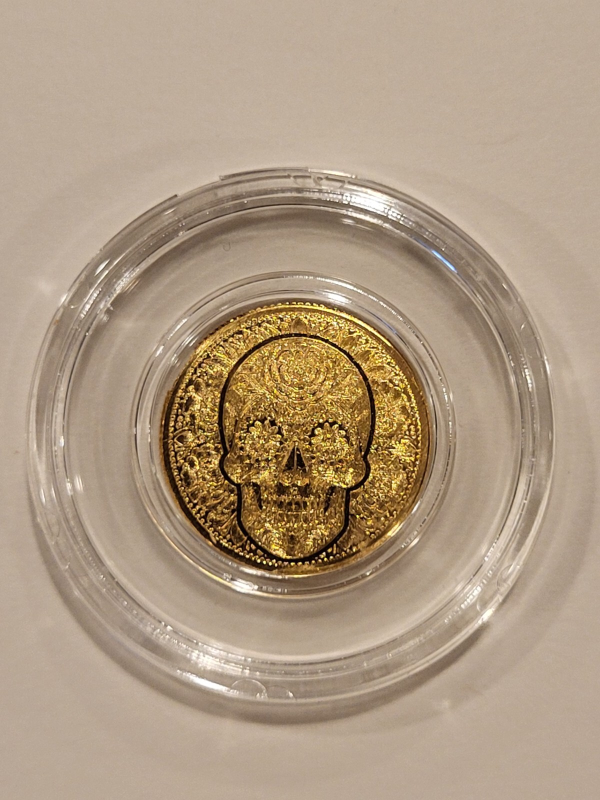 Gold 1/100oz | Sugar Skull | Dia De Los Muertos | Monarch Precious Metals
