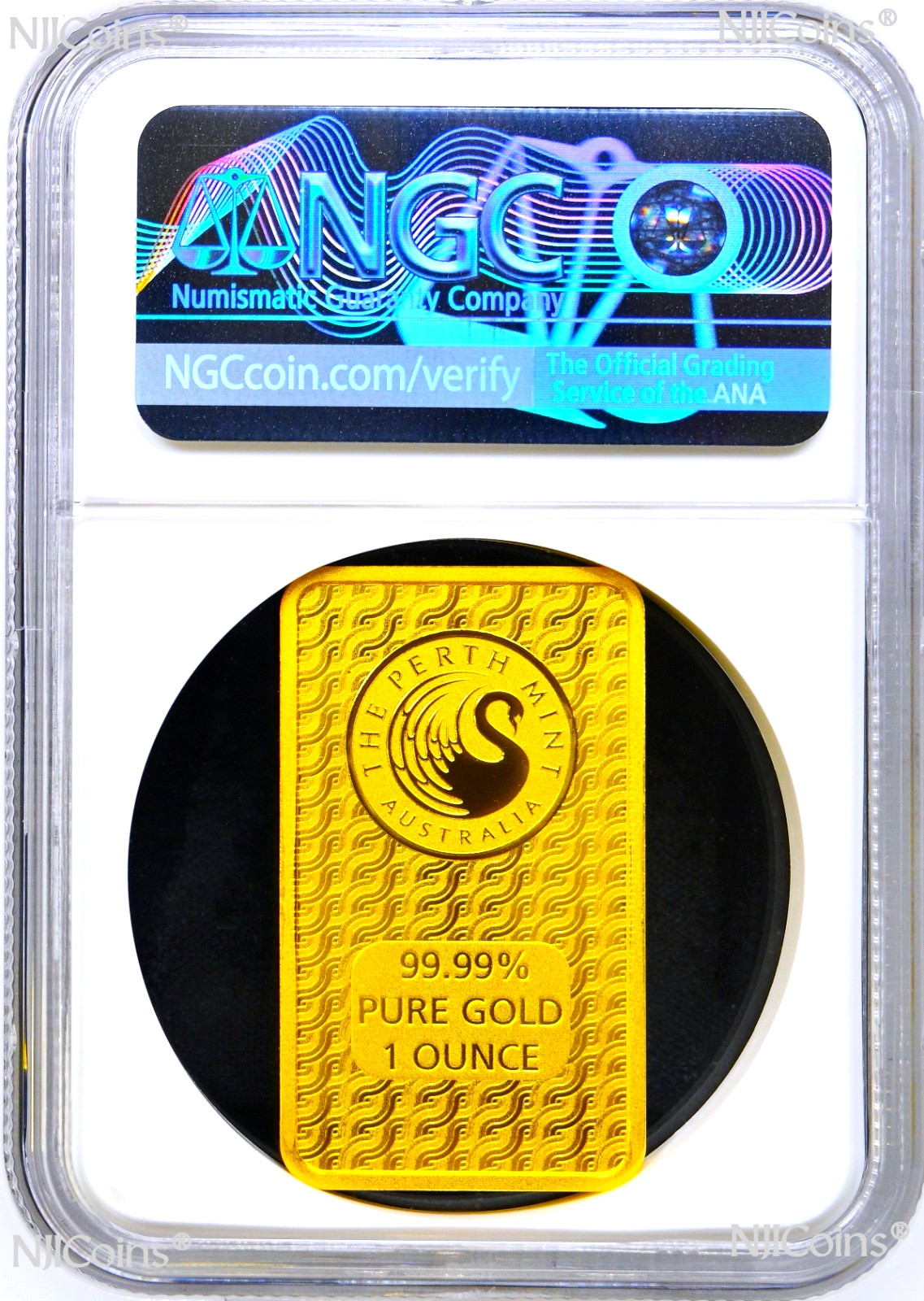 2025 Year of the Snake 1oz .9999 Gold Rectangle Perth Minted Bar NGC MS 70 Lunar