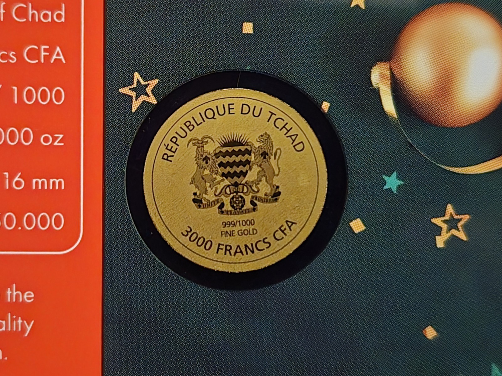 1/1000 oz Coca Cola Santa Christmas 2023 (In Card)