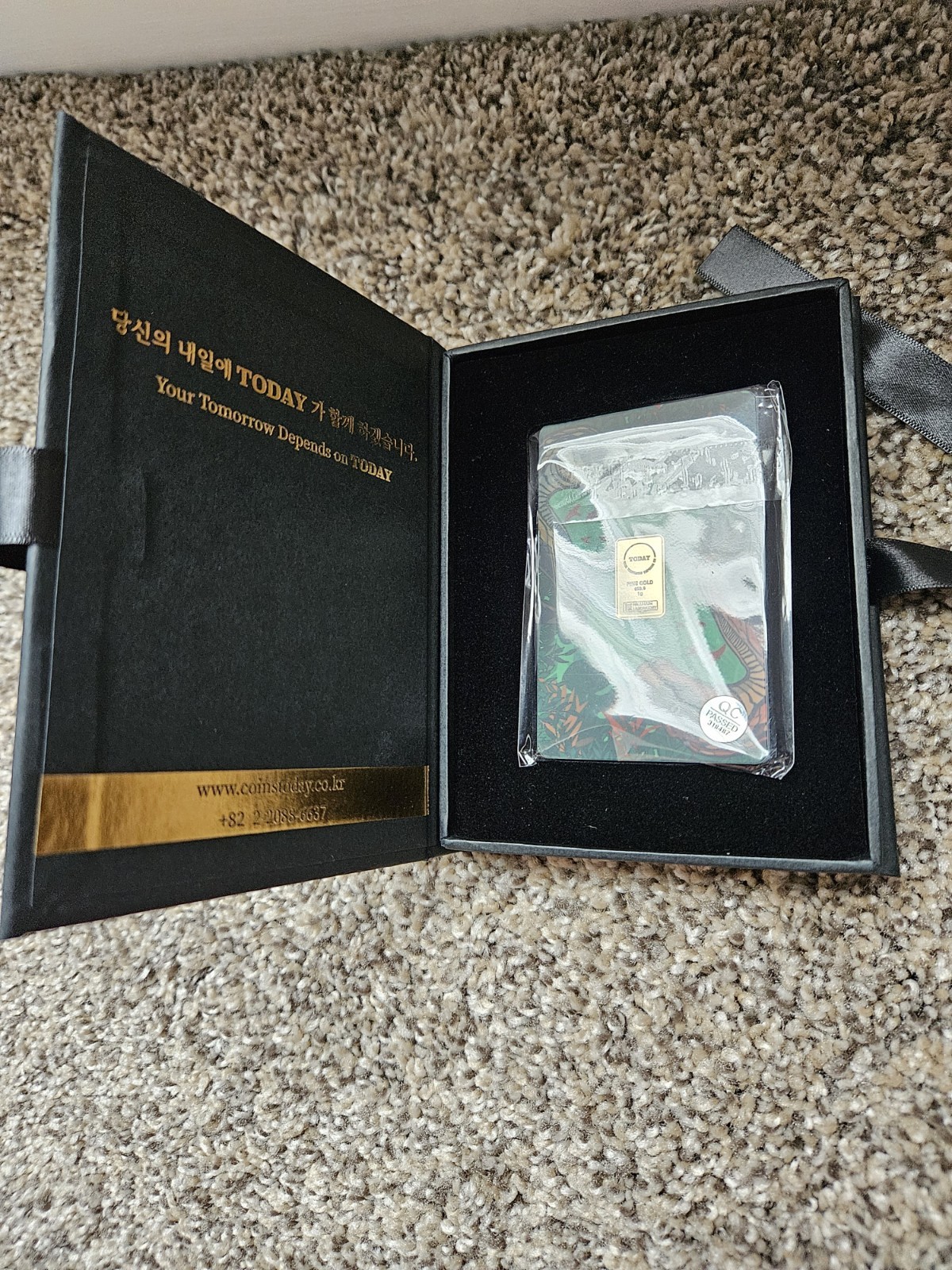 2025 Year of the Snake Lunar 1 Gram .999 Gold Bar in Box South Korea Today Ltd