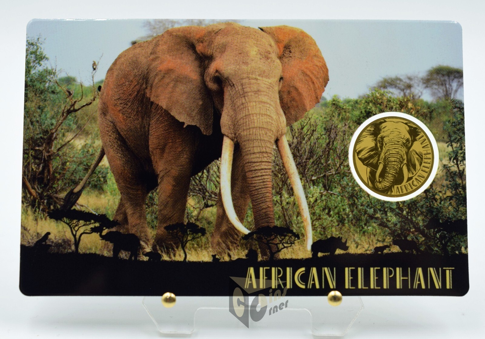 African Elephant – Africa’s Big Five 1/1000 Oz 999 Gold Coin 3000 Francs Chad