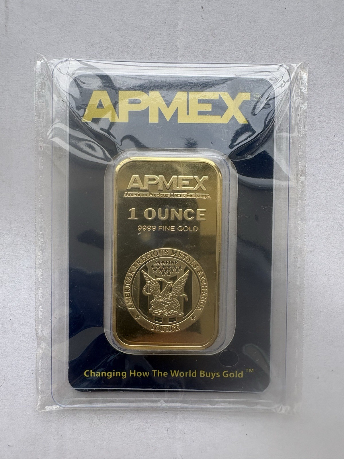 APMEX 1 oz .9999 Fine Gold Bullion Bar Manufactured by SMI Made in USA