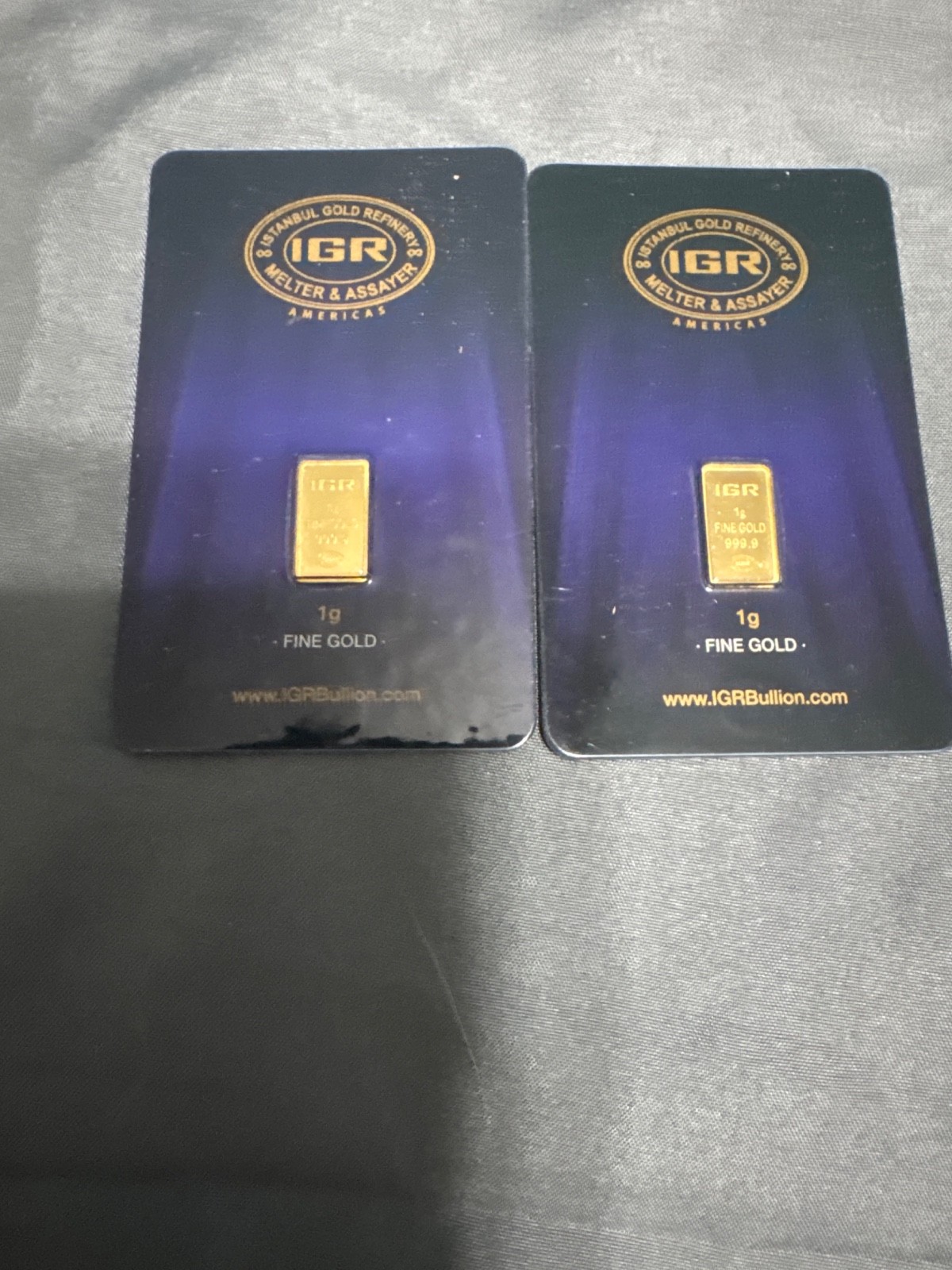 2 Gram Gold Bars IGR 9999 pure