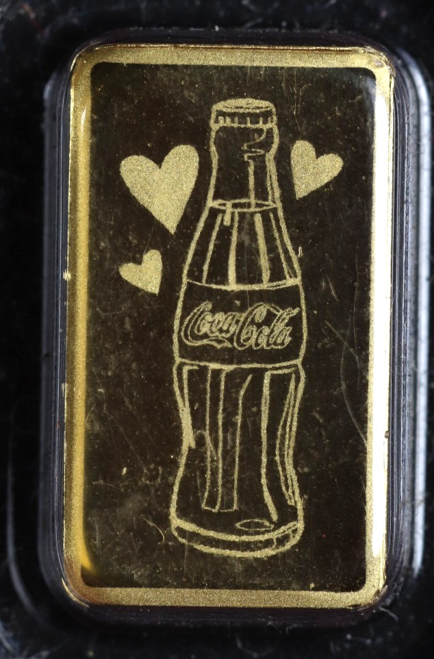 Pamp Suisse 0.5 gram Gold Bar – Coca-Cola Valentine’s Day